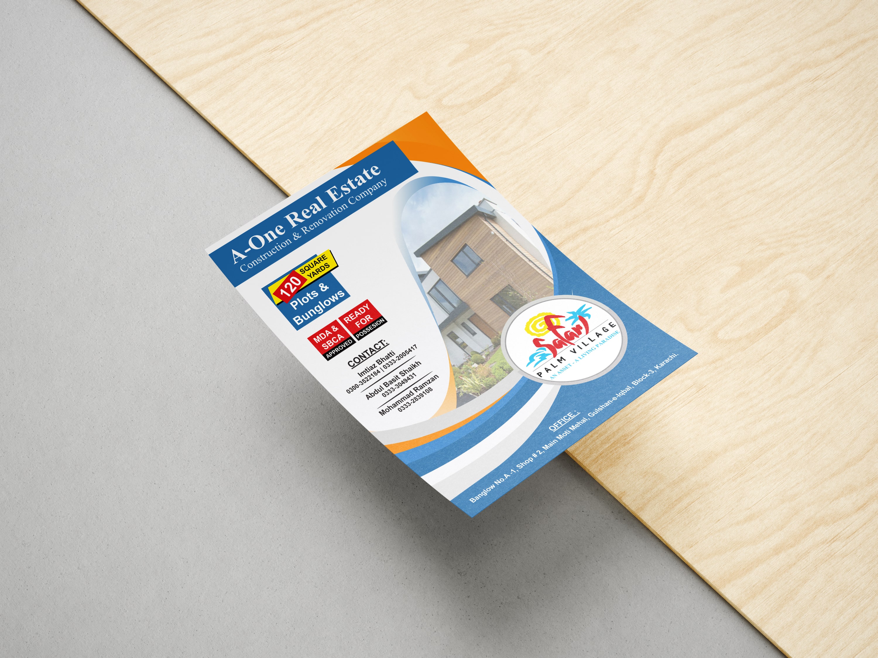 A5 modern flyer design Alexandria ,VA marketing
