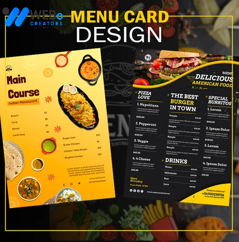 Restaurant digital menu board Alexandria ,VA menu printing services online food menu design 2026